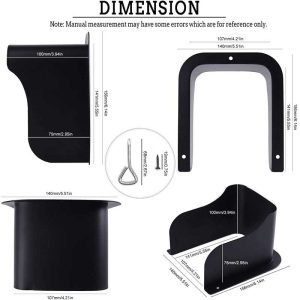Ring Doorbell Cover Weatherproof Large Metal Ring Doorbell Protector Access Control Rain Cover Outdoor Keypad Cover Protector