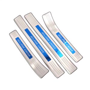 Stainless Steel Mitsubishi Door Sill Trim Door Sill Plate Protector for Mitsubishi Eclipse Cross 2018-2022