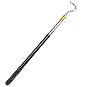 Stainless Steel RV Awning Rod Opener Telescopic Puller RV Awning Part Retractable Hook Pulling Rod for Camper Canopy