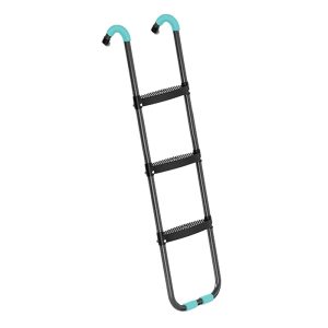 Trampoline Ladder 3 Step Trampoline Stair Anti-Slip Wide Bounce Ladder with Curved Handrail Jumping Platform Ladder
