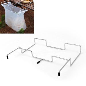 Trash Bag Holder Garbage Bag Hanger Portable for Outdoor Camping Home Kitchen Table
