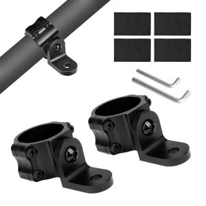 2pcs UTV Whip Mounts Adjustable Aluminium Flag Light Bracket for 1.75 Inch to 2 Inch Roll Bar Rotating Flag Hole Whip Mounting