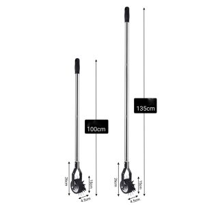 1.35m Manual Lawn Edger Tool Wheel Rotary Metal Trimmer for Clean Edging and Lawn Maintenance Ergonomic Design