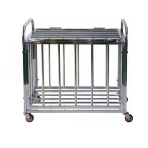 Ball Storage Cage Heavy Duty Multipurpose Trolley Stainless Steel Storage Cart