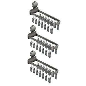 3pcs Foldable Sock Hangers Wall-Mounted with Suction Cup for Socks Underwear