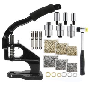 Hand Press Eyelet Machine Grommet Eyelet Machine Punch Sew Pressing Clamp Machine