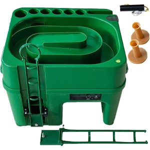 Automatic Golf Ball Dispenser Golf Ball Teeing Device Training with 6 Cue Holder and 5000mah Baterry